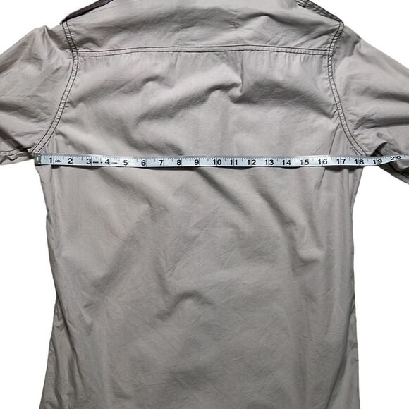 BROKEN THREADS Gray Adjustable Sleeve Button Down Shirt - Picture 5 of 6